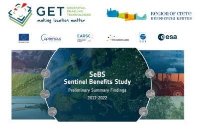 THE SATELLITE DATA OBSERVATORY PROVIDED VIA THE GET SDI PORTAL BY GET TO THE REGION OF CRETE WAS INCLUDED IN THE STUDY OF THE EUROPEAN SPACE AGENCY “SHOWCASING THE BENEFITS BROUGHT BY THE USAGE OF SENTINELS DATA TO SOCIETY, ENVIRONMENT AND ECONOMY: A BOTTOM-UP ASSESSMENT BASED ON TRACEABLE IMPACTS ALONG SELECTED VALUE CHAINS”